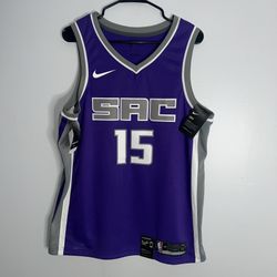 Nike Sacramento Kings NBA Basketball Jersey Mens Large 48 Purple Vince Carter