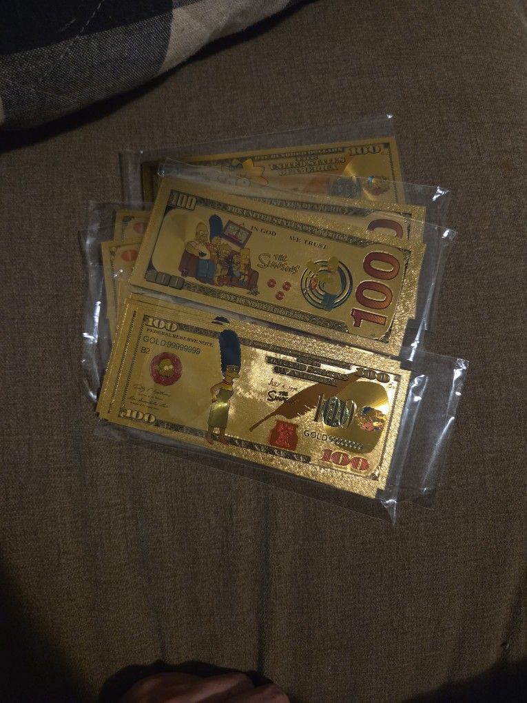 $100 Simpsons Prop/play Money