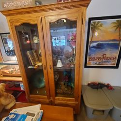 Curio Cabinet With Glass Doors
