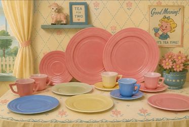 Hazel Atlas Kids Tea Set