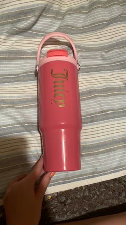 Juicy Couture Pink Tumbler with Handle