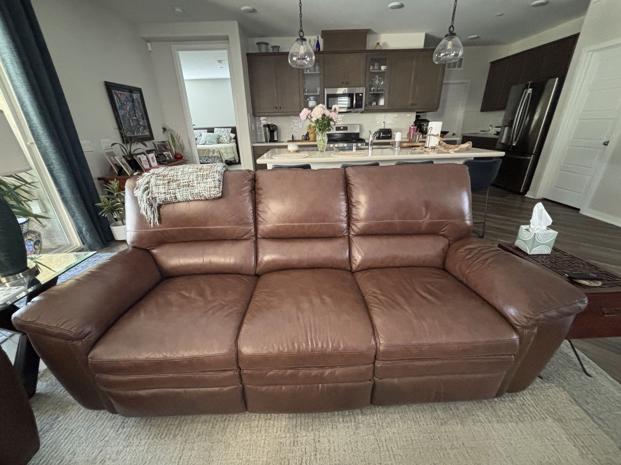 Leather Reclining Sofa Needs To Go
