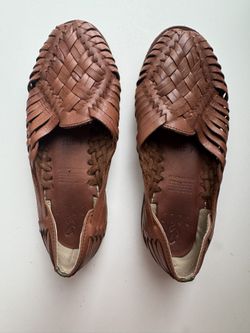SOLS haurache Sandal Real Leather Women Size 6.5