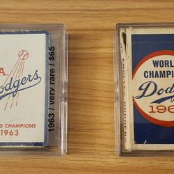 Dodgers Playing Cards 1963