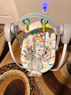 Bright Starts Baby Swing with Toy Bar