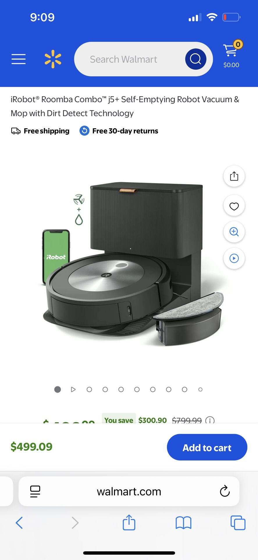 Roomba iRobot J5+ Combo With Self Emptying 