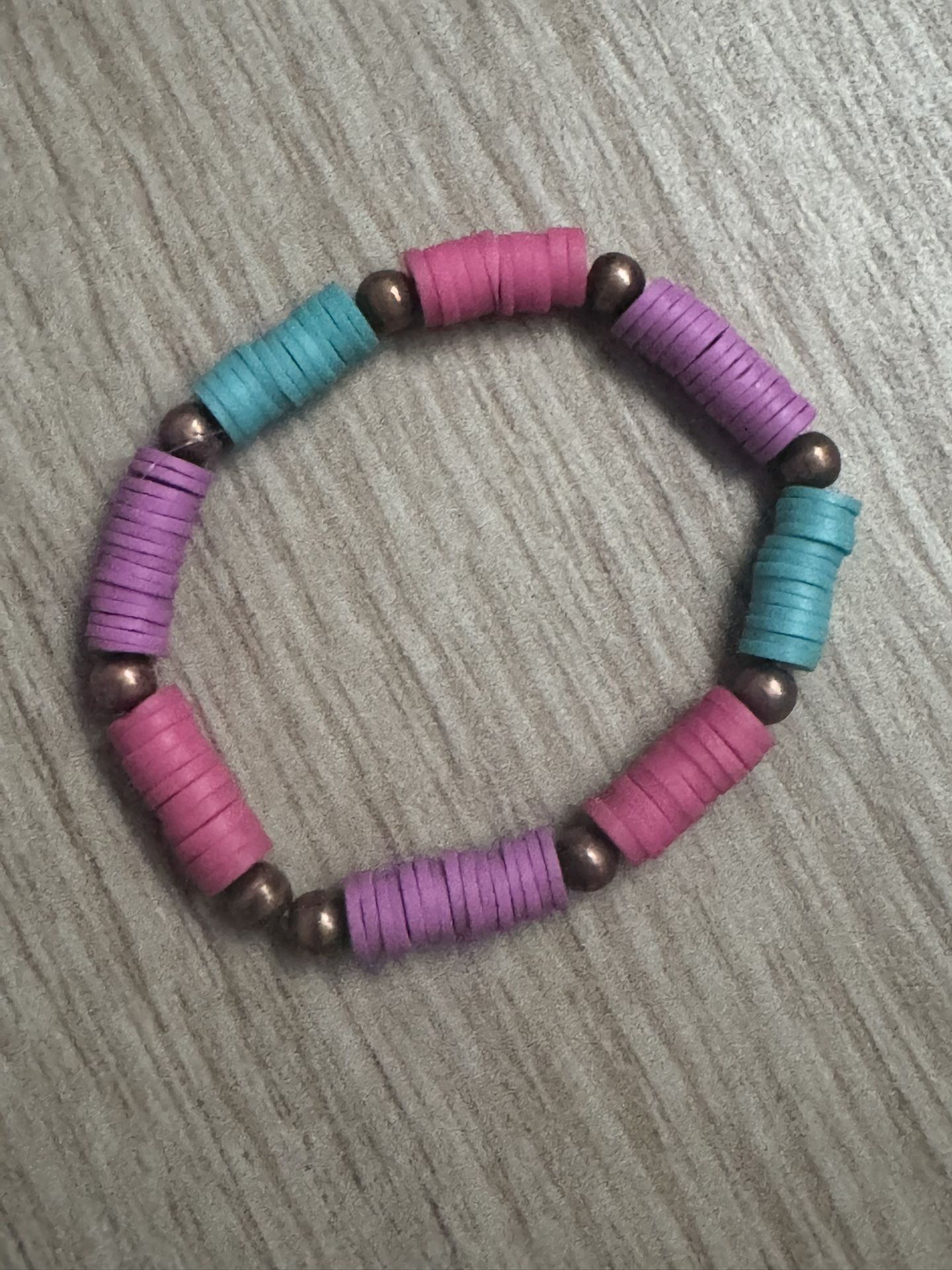 Colorful Clay Beaded Bracelet