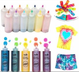 Tie dye party set 58 pieces with 12 colors Art And Craft .   (D)