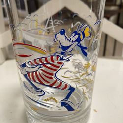 Walt Disney World 25th Anniversary Glass Typhoon Lagoon Goofy