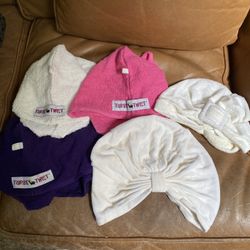 Turbie Twist Hair Bonnets For Wet Hair $3 Each