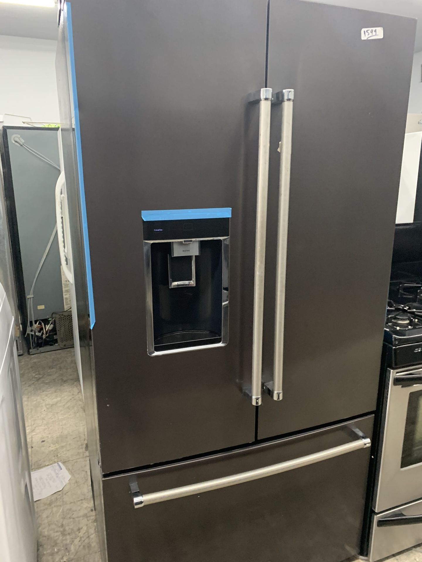 Kitchen aid French door in dark stainless