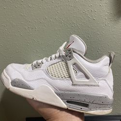 Air Jordan 4 Retro White Oreo Cement Grey Authentic Size 7Y