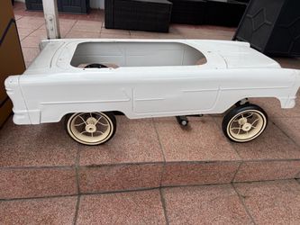 55 Chevy metal pedal car