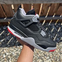 Jordan 4 Bred Reimagined (Size 5.5Y, 6Y, 6.5Y, 7Y, 8)