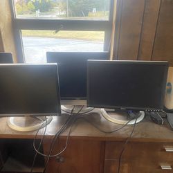 Dell 19” Monitors, Three