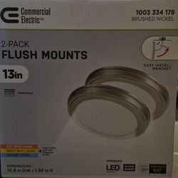 2-pach Flush Mounts 13in