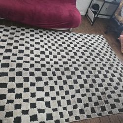 Black And White Checkered Area Rug