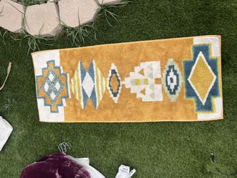 tribal bath mat
