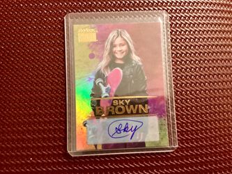 Sky Brown 2021 Metal Universe Champions Skybox Gold Autograph #S-26 Auto