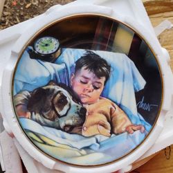 Dog Tired Little Rascals Plate