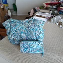 Vera Bradley Purse And Wallet 