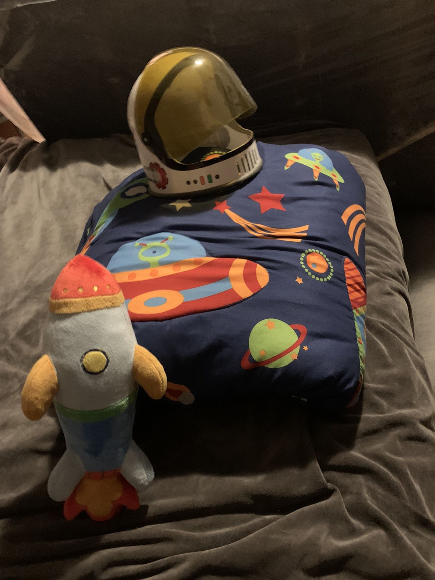 Astronaut Bedding Decor & 2 Huge Matching Photo Frames