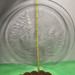 13” Christmas Platter Serving Dish 