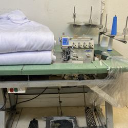 Juki MO-3716 Sewing Machine And Table