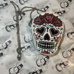 Betsey Johnson sugar skull mini crossbody 