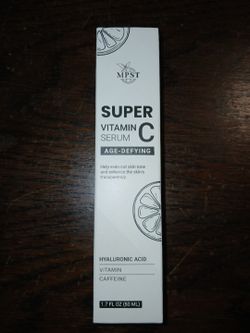 NEW Super Vitamin C Serum - Age-Defying with Hyaluronic Acid & Caffeine