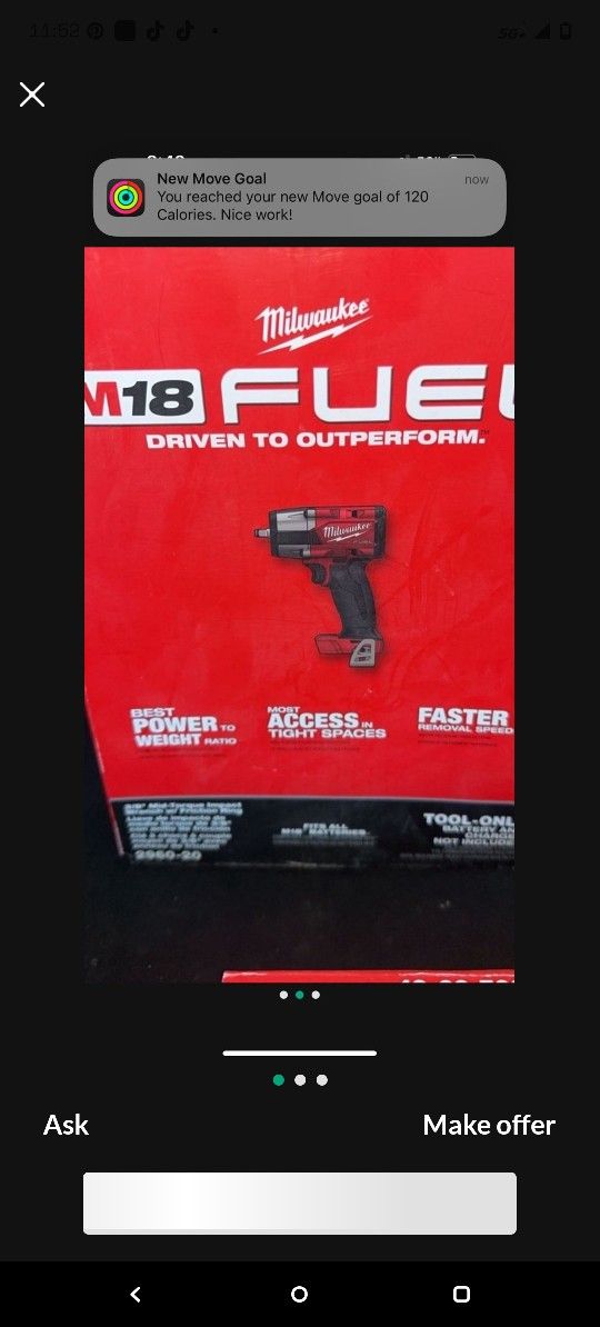 Milwaukee Fuel Mid Torque Impact  Tool  Only