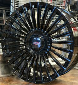 24'' Gloss Black Wheels Tires XT5 Blazer Acadia Colorado Canyon Traverse Lyriq