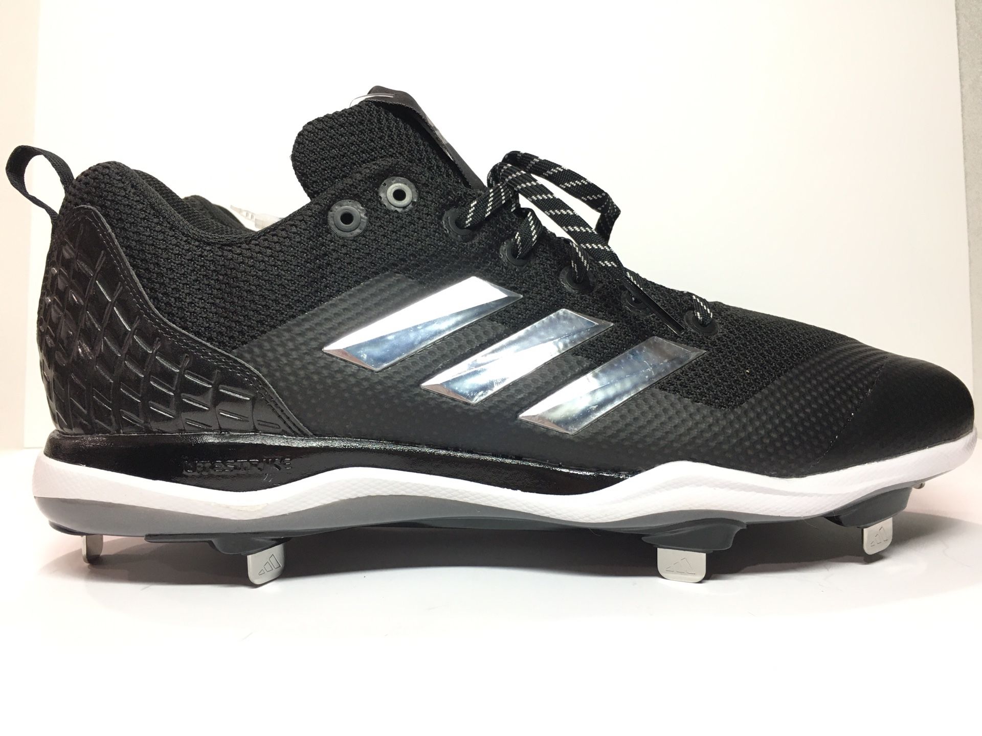 NEW Adidas LiteStrike Cleats SPG 753001 Black & White Baseball Men's Size 15