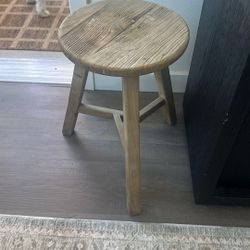 Small Reclaimed Wood Stool