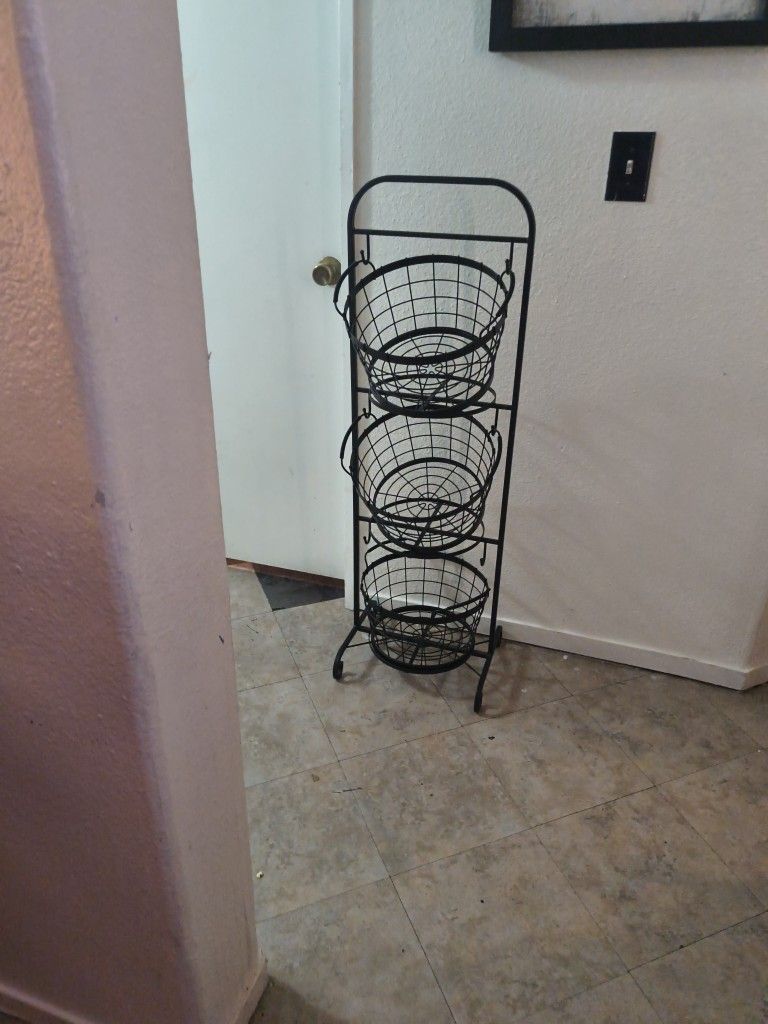 3 Black Basket