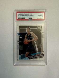 Victor Wembyama rookie rated PSA 10