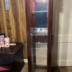 Beautiful Wooden and glass Curio Cabinet