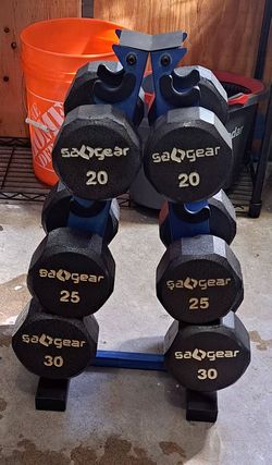 Dumbell set + Rack