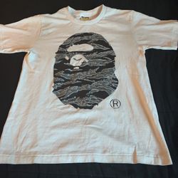 Bape X Undefeated Black And White Tee