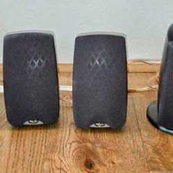 Klipsch 5.1 Surround Sound Speaker System With Polk PSW10 Subwoofer And Demon AVR-S570BT Receiver