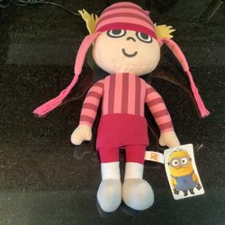 EDITH! DESPICABLE ME DISNEY MINIONS MOVIE PLUSH TOY DOLL FIGURE + TAG EXC 2017