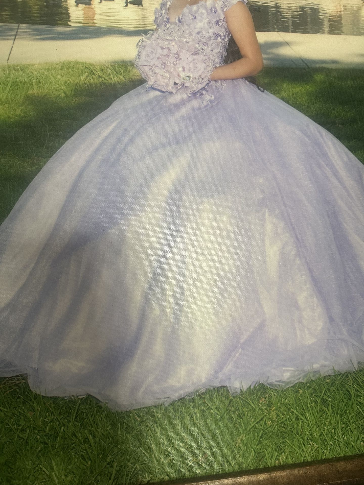 Quinsenera Dress Purple Small Size