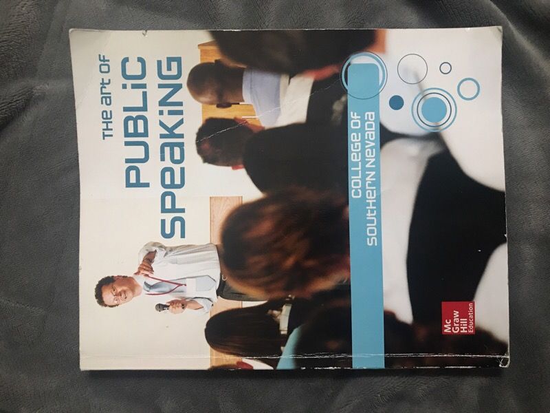 CSN Communication 101 Textbook - Art of Public Speaking