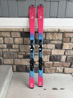 SALOMON SKIS The LUX Jr 140xm Girls kids junior w/ Bindings
