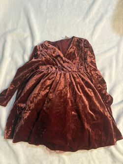 Wonder Nation Red Velvet Dress 5T
