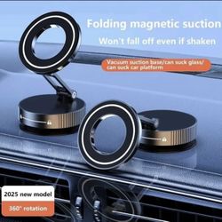 Vacuum & Magnetic Car Phone Holder for Magsafe 【Upgraded 120+ LBS】 360° Adjustab