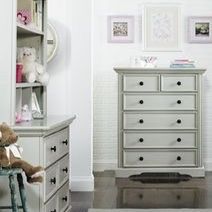 Two Dresser Set, Linen Grey (plus Removable Hutch)
