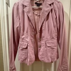 Sonoma Blazer Womens Small Pink Blazer Jacketed