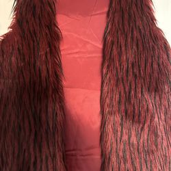 Women’s Faux Fur Vest by LAPIS Size XL