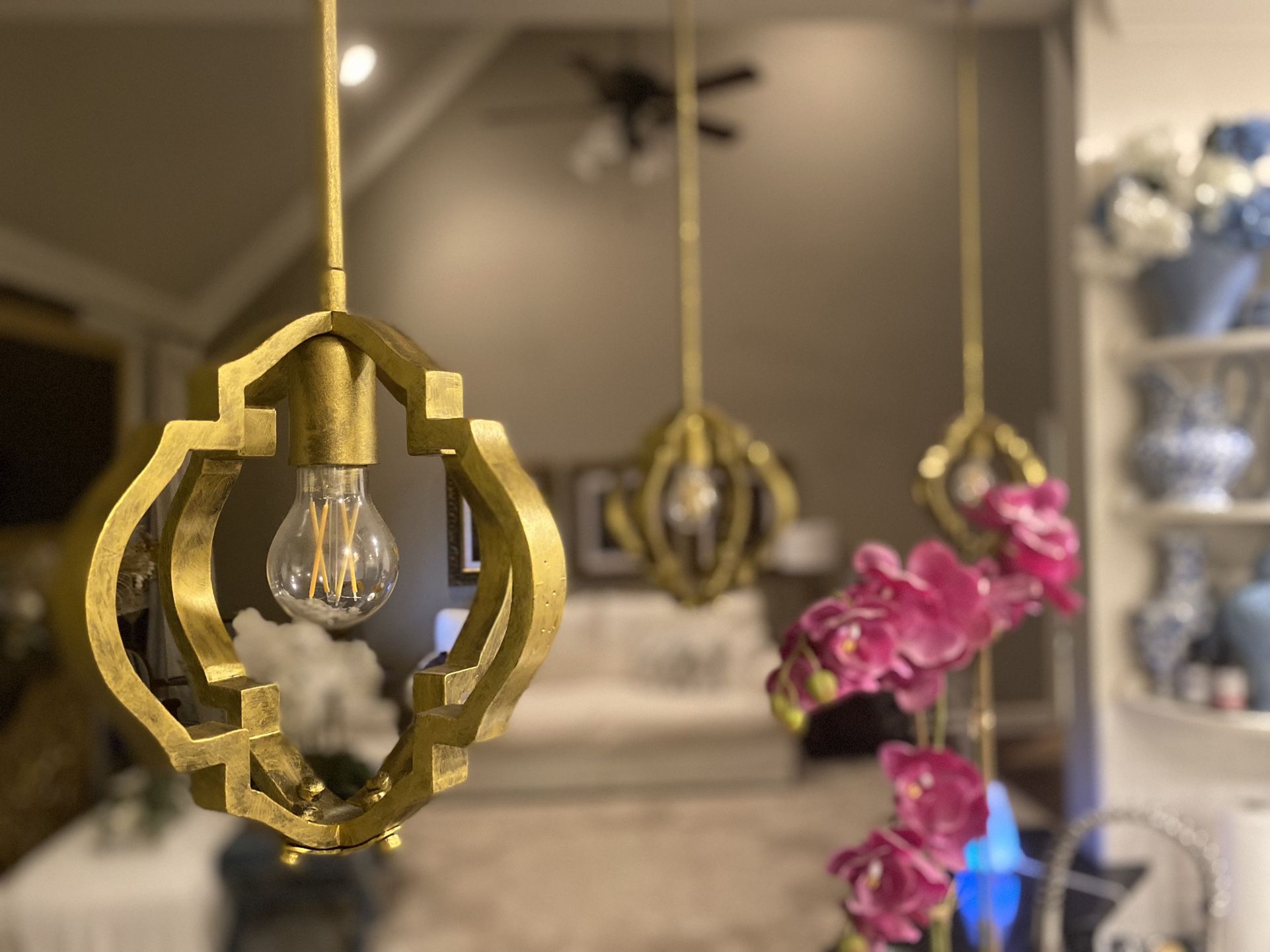 Set Of 3 Light Fixture Pendant 20 EACH